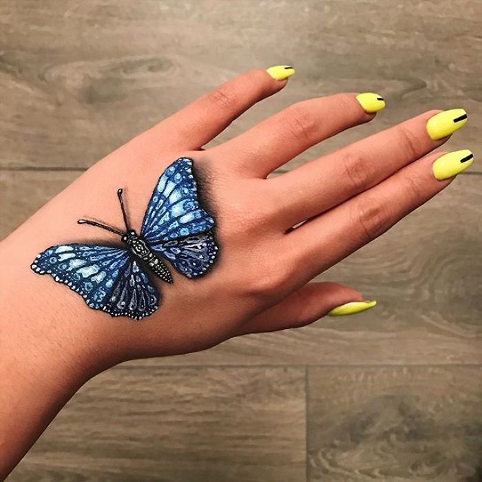 Chinese Artist Paints Food Impressively On Her Body