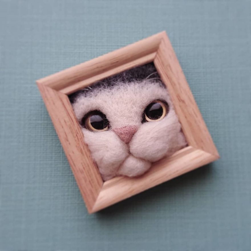 Artist Creates Realistic 3D Frames Of Cats And They Are Perfect!