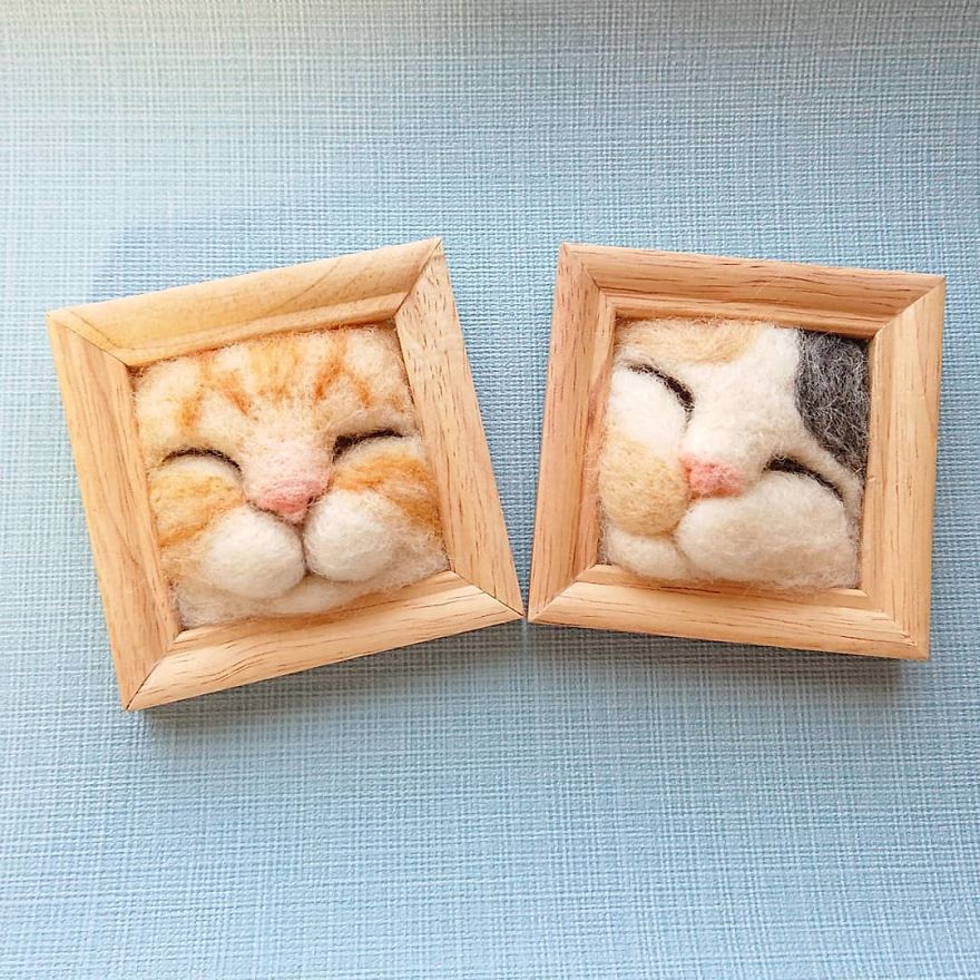 Artist Creates Realistic 3D Frames Of Cats And They Are Perfect!