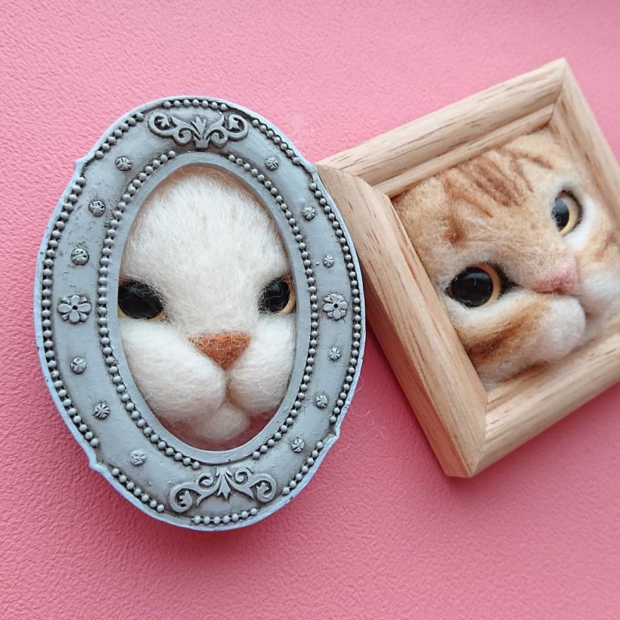Artist Creates Realistic 3D Frames Of Cats And They Are Perfect!