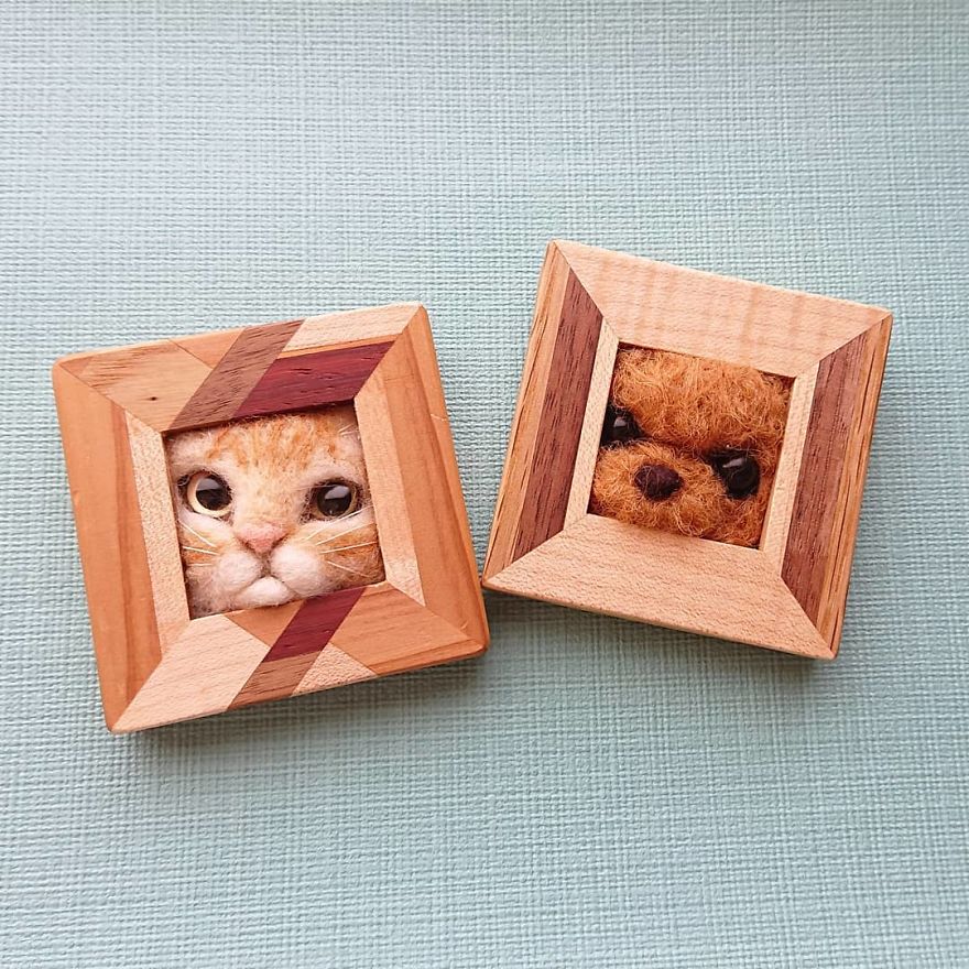 Artist Creates Realistic 3D Frames Of Cats And They Are Perfect!