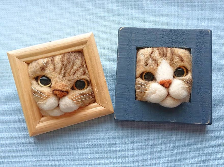 Artist Creates Realistic 3D Frames Of Cats And They Are Perfect!
