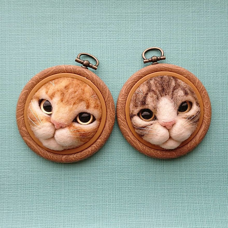 Artist Creates Realistic 3D Frames Of Cats And They Are Perfect!