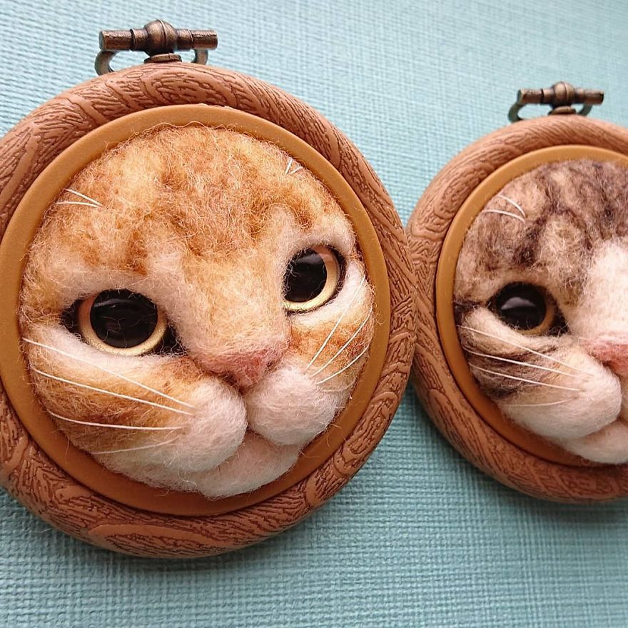Artist Creates Realistic 3D Frames Of Cats And They Are Perfect!