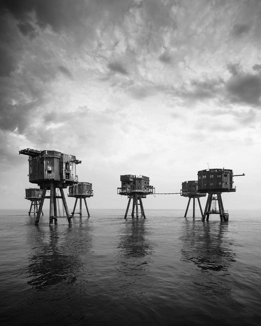I Photographed WWII Gun Towers In Thames Estuary, UK