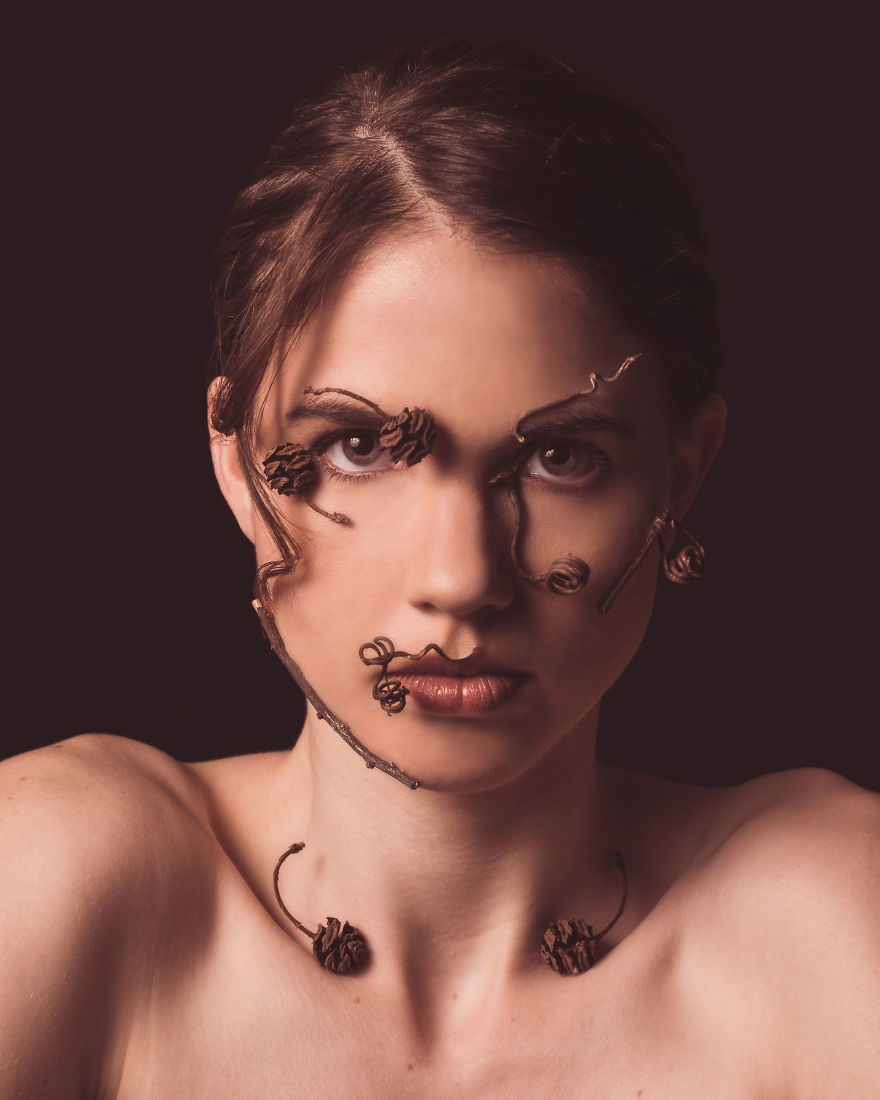 While In Quarantine I Used Objects Around My House To Create Self-Portraits