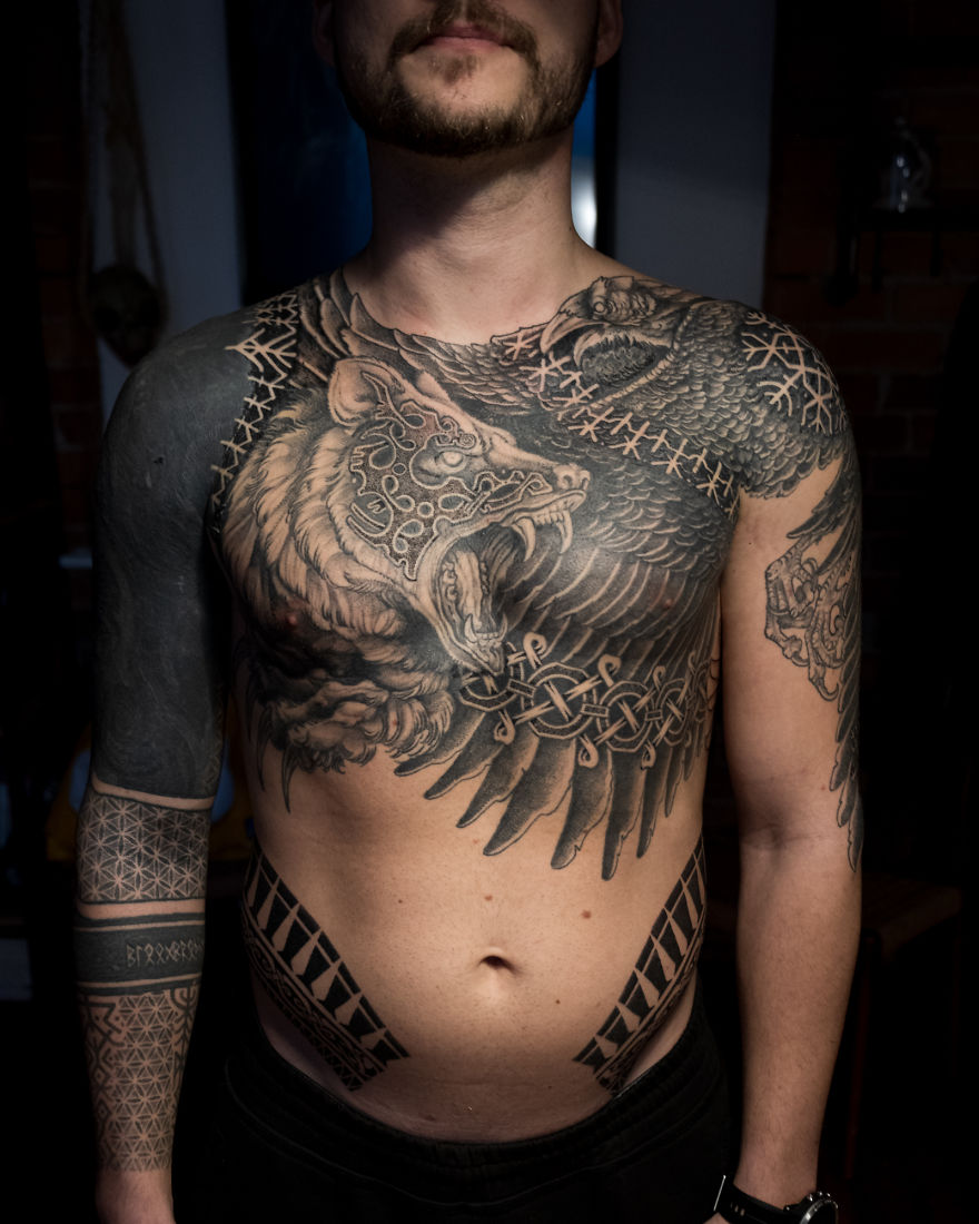 Contemporary Viking Tattoo By Myself And The Amazing @cattattooing In Berlin