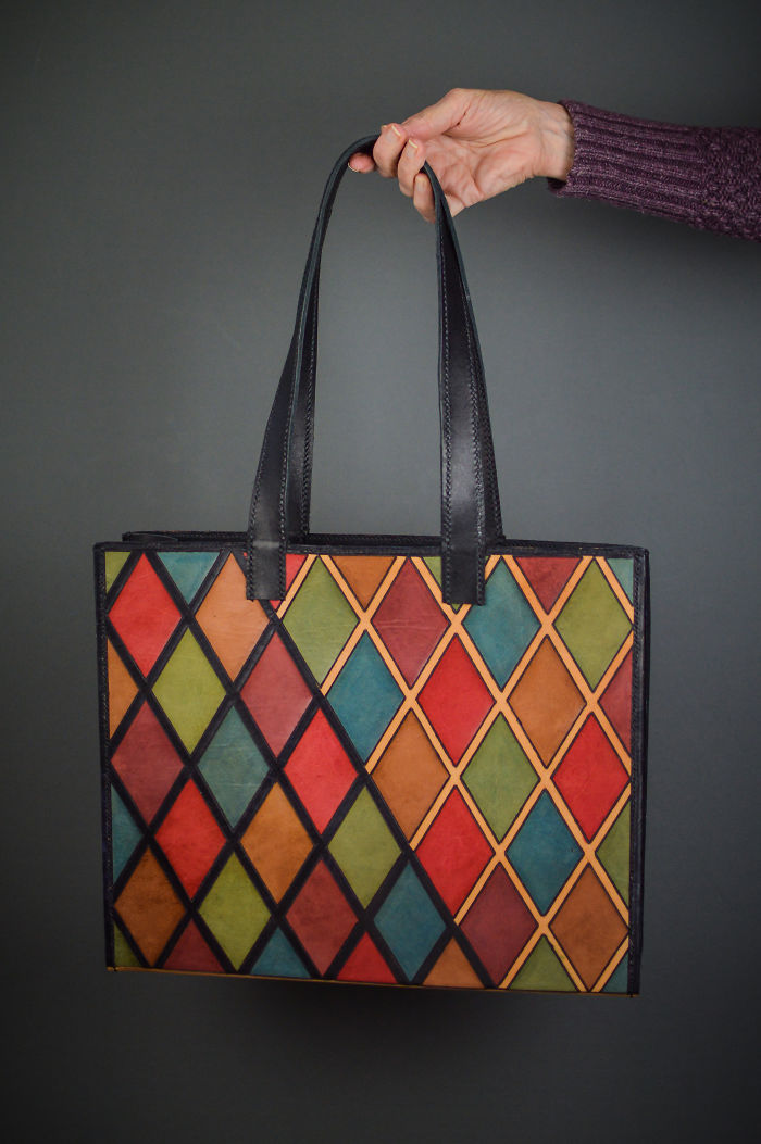Harlequin Pattern Tote For My Daughter