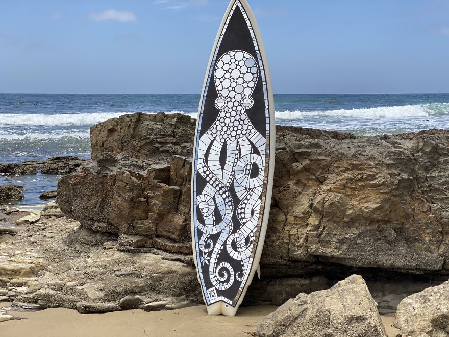 I Create Mosaic Designs On Surfboards (27 Pics) I Create Mosaic Designs On Surfboards (27 Pics)