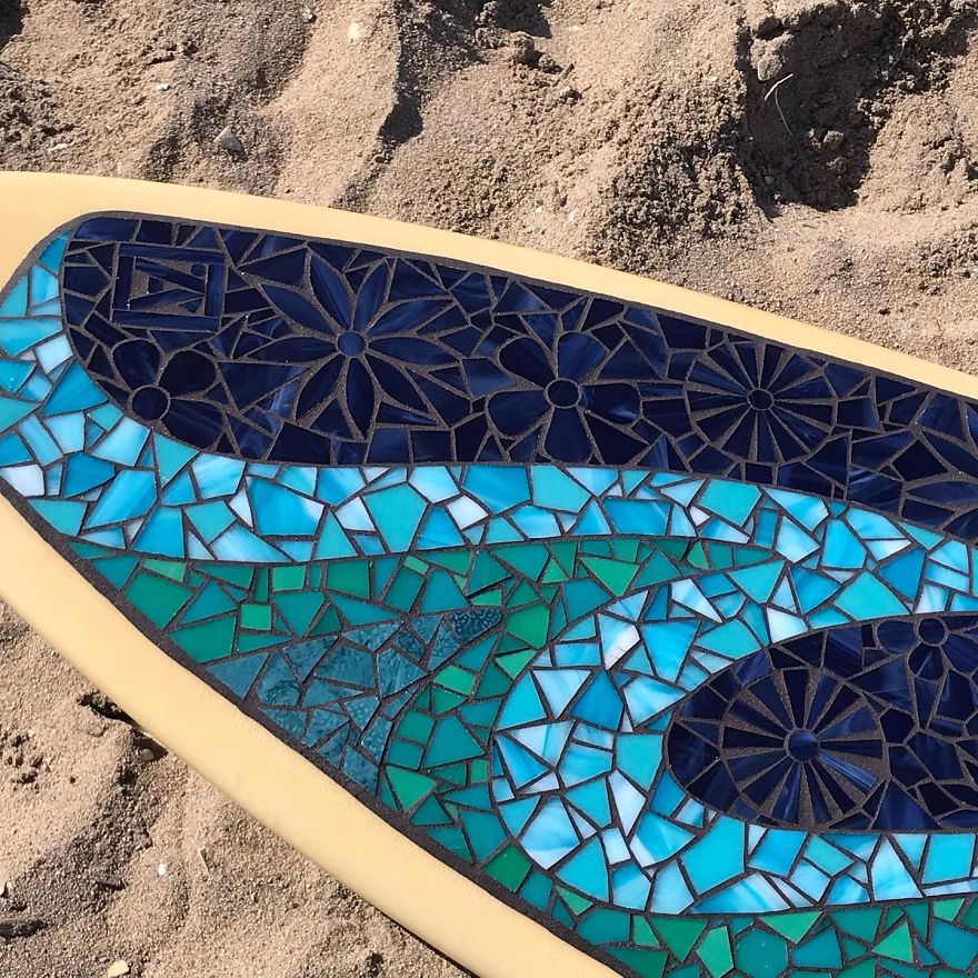 I Create Mosaic Designs On Surfboards (27 Pics) I Create Mosaic Designs On Surfboards (27 Pics)