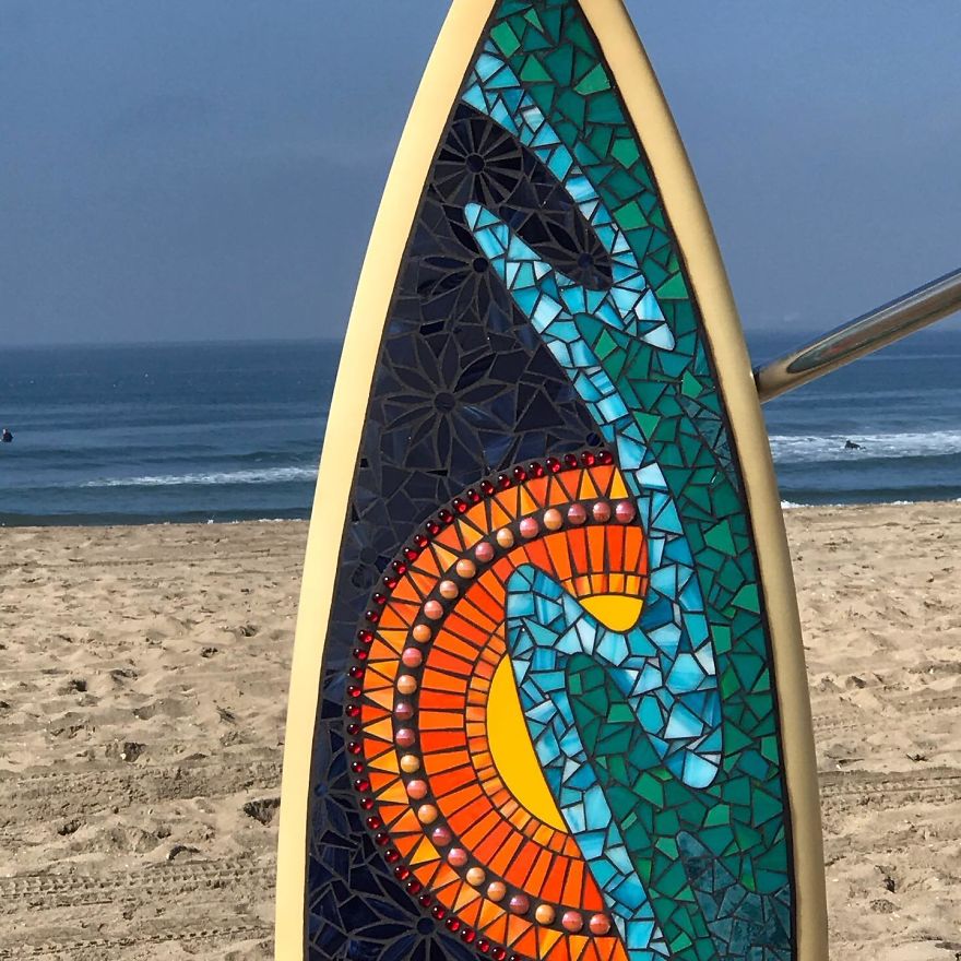 I Create Mosaic Designs On Surfboards (27 Pics) I Create Mosaic Designs On Surfboards (27 Pics)