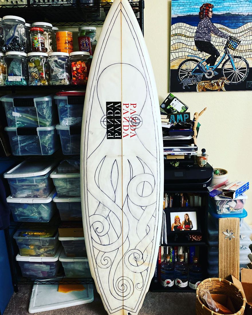 I Create Mosaic Designs On Surfboards (27 Pics) I Create Mosaic Designs On Surfboards (27 Pics)