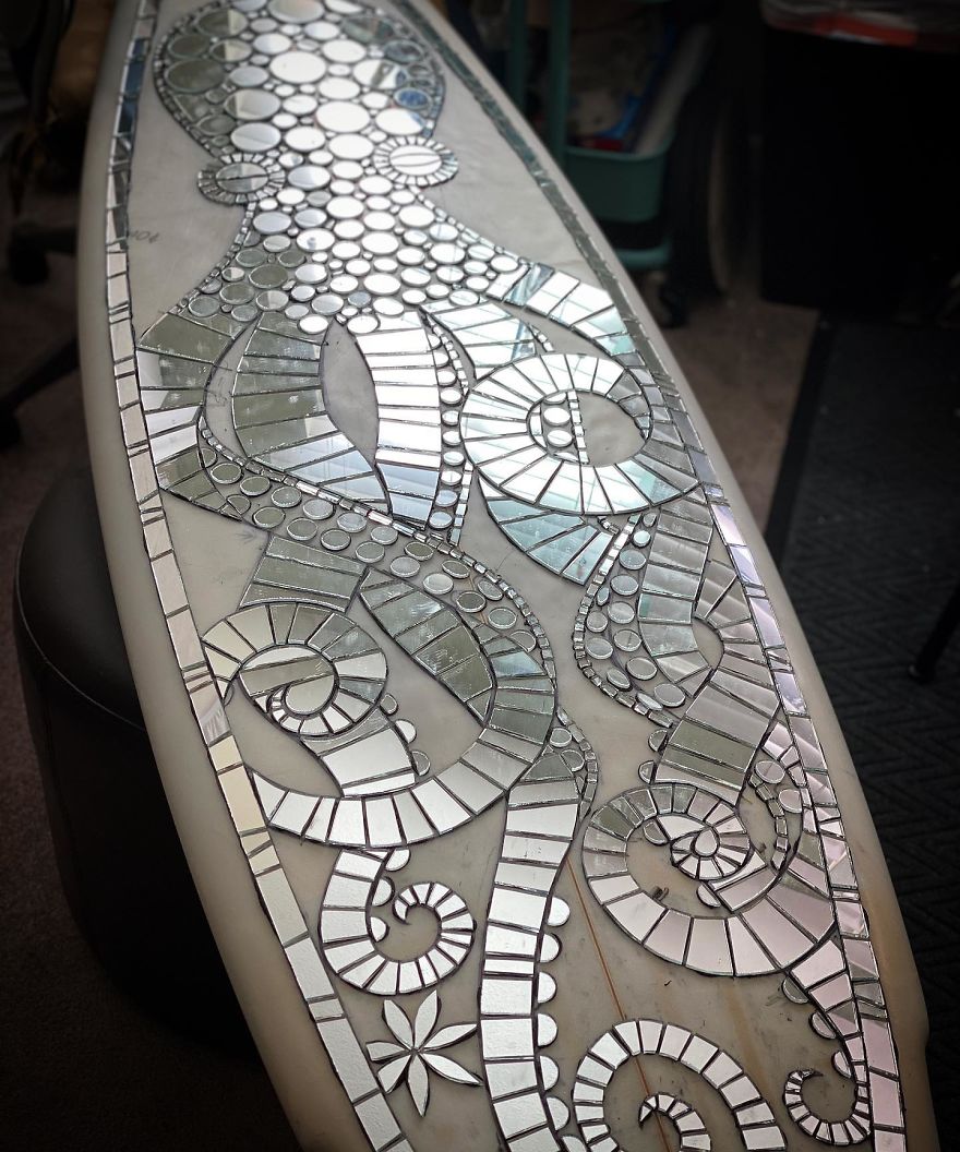 I Create Mosaic Designs On Surfboards (27 Pics) I Create Mosaic Designs On Surfboards (27 Pics)