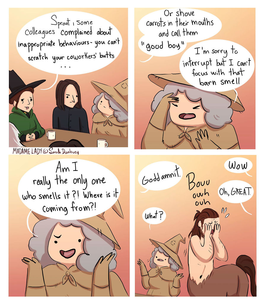 I Imagine What Happens In ‘Harry Potter’ Universe When No One’s Watching (10 Comics) Part 2