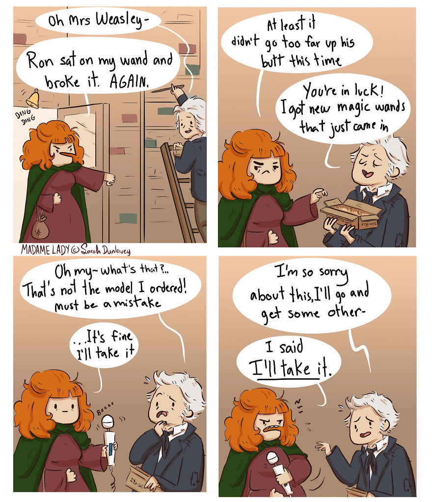 I Imagine What Happens In ‘Harry Potter’ Universe When No One’s Watching (10 Comics) Part 2