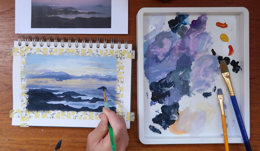I Create Therapeutic Speed Painting Videos Of Dreamy Locations I've Visited I Create Therapeutic Speed Painting Videos Of Dreamy Locations I've Visited