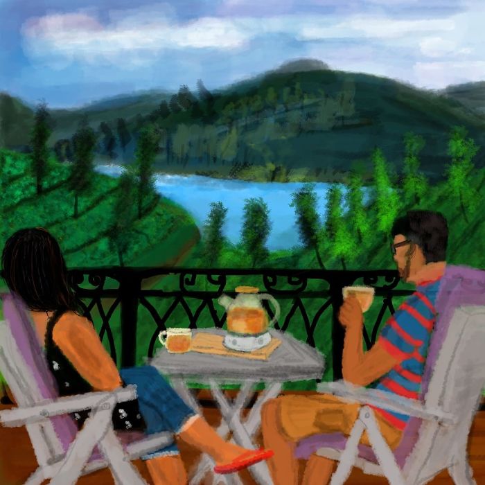 I'm A Self-Taught Amateur Artist And I Illustrate Memories Of My Hometown In South India I'm A Self-Taught Amateur Artist And I Illustrate Memories Of My Hometown In South India