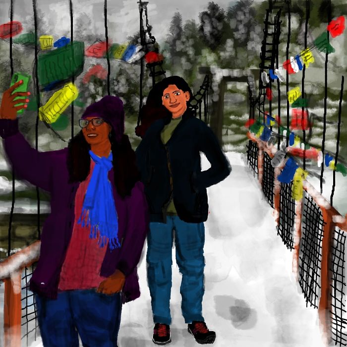 I'm A Self-Taught Amateur Artist And I Illustrate Memories Of My Hometown In South India