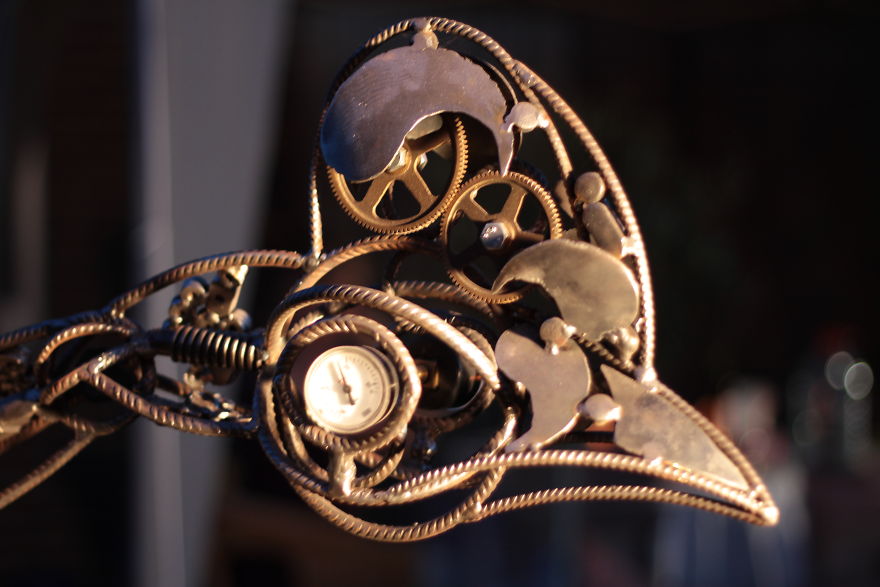 I Made This Sculptures Only From Recycled Metal Scrap