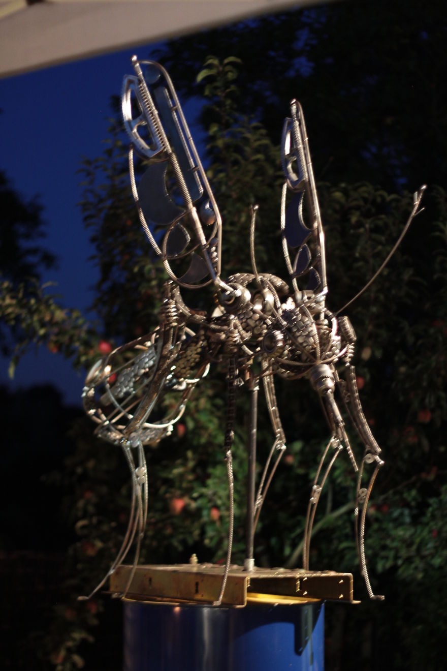 I Made This Sculptures Only From Recycled Metal Scrap