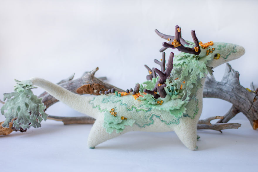 I Make These Adorable Felted Dragons Inspired By The Nature Around Me