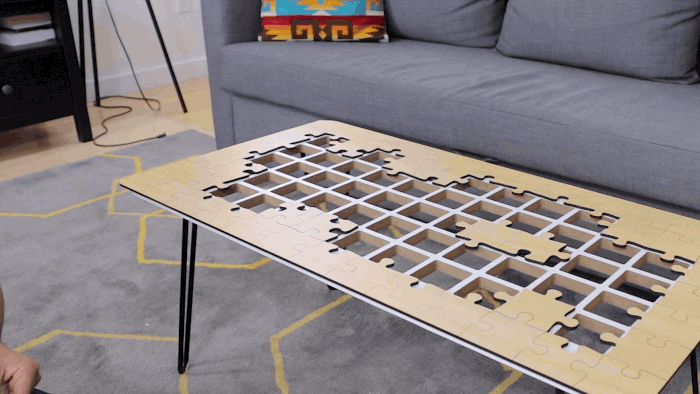 I Design Unnecessary Things No One Asked For, This Time I Created A Coffee Table That's Also A Jigsaw Puzzle
