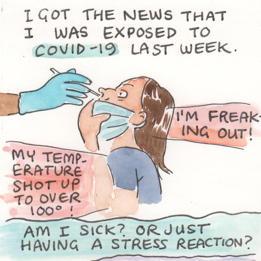 In This Comic, I Face My Big Feelings About COVID Test Results (10 Pics) In This Comic, I Face My Big Feelings About COVID Test Results (10 Pics)