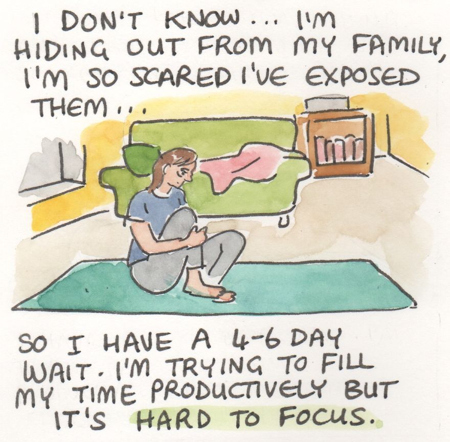 In This Comic, I Face My Big Feelings About COVID Test Results (10 Pics) In This Comic, I Face My Big Feelings About COVID Test Results (10 Pics)