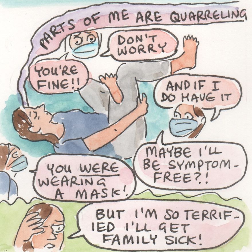 In This Comic, I Face My Big Feelings About COVID Test Results (10 Pics) In This Comic, I Face My Big Feelings About COVID Test Results (10 Pics)