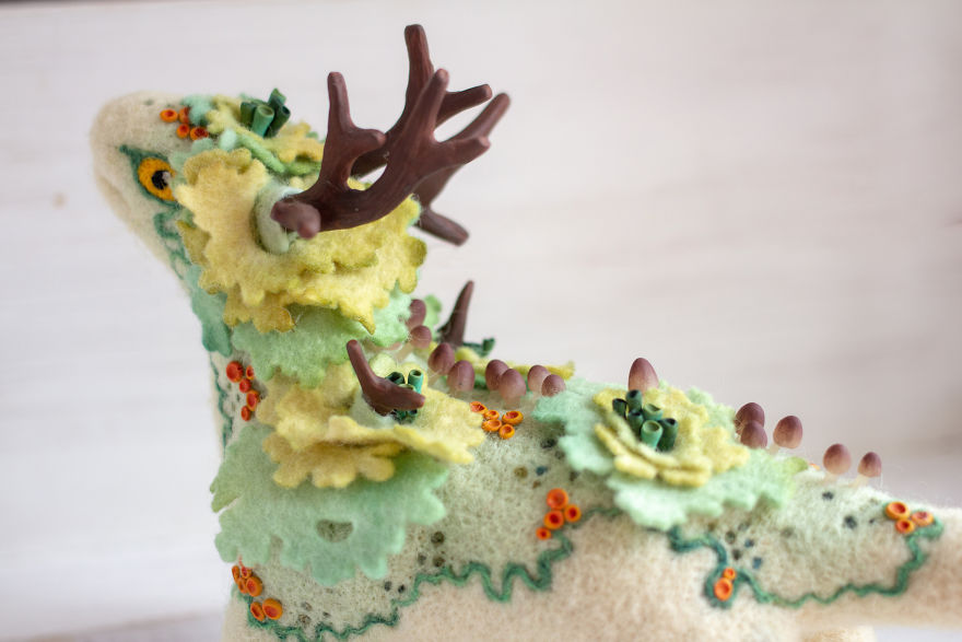 I Make These Adorable Felted Dragons Inspired By The Nature Around Me