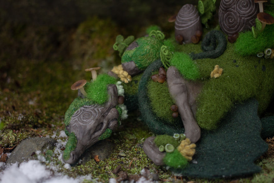 I Make These Adorable Felted Dragons Inspired By The Nature Around Me I Make These Adorable Felted Dragons Inspired By The Nature Around Me