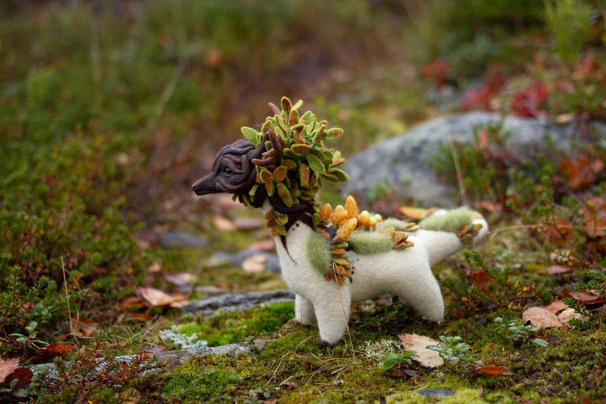 I Make These Adorable Felted Dragons Inspired By The Nature Around Me