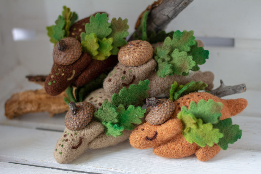 I Make These Adorable Felted Dragons Inspired By The Nature Around Me