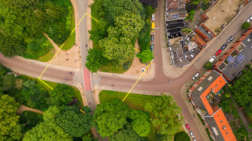 We Drew A Square To Show How Much Space Every Dutch Person Would Have If You Divided The Netherlands Equally To The Population