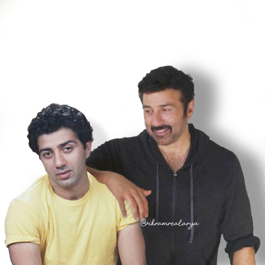 Ajay With Sunny Deol