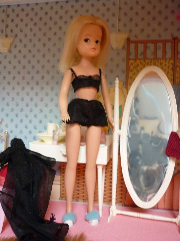 I Turned An Old Evening Glove Into Underclothes For A Sindy Doll
