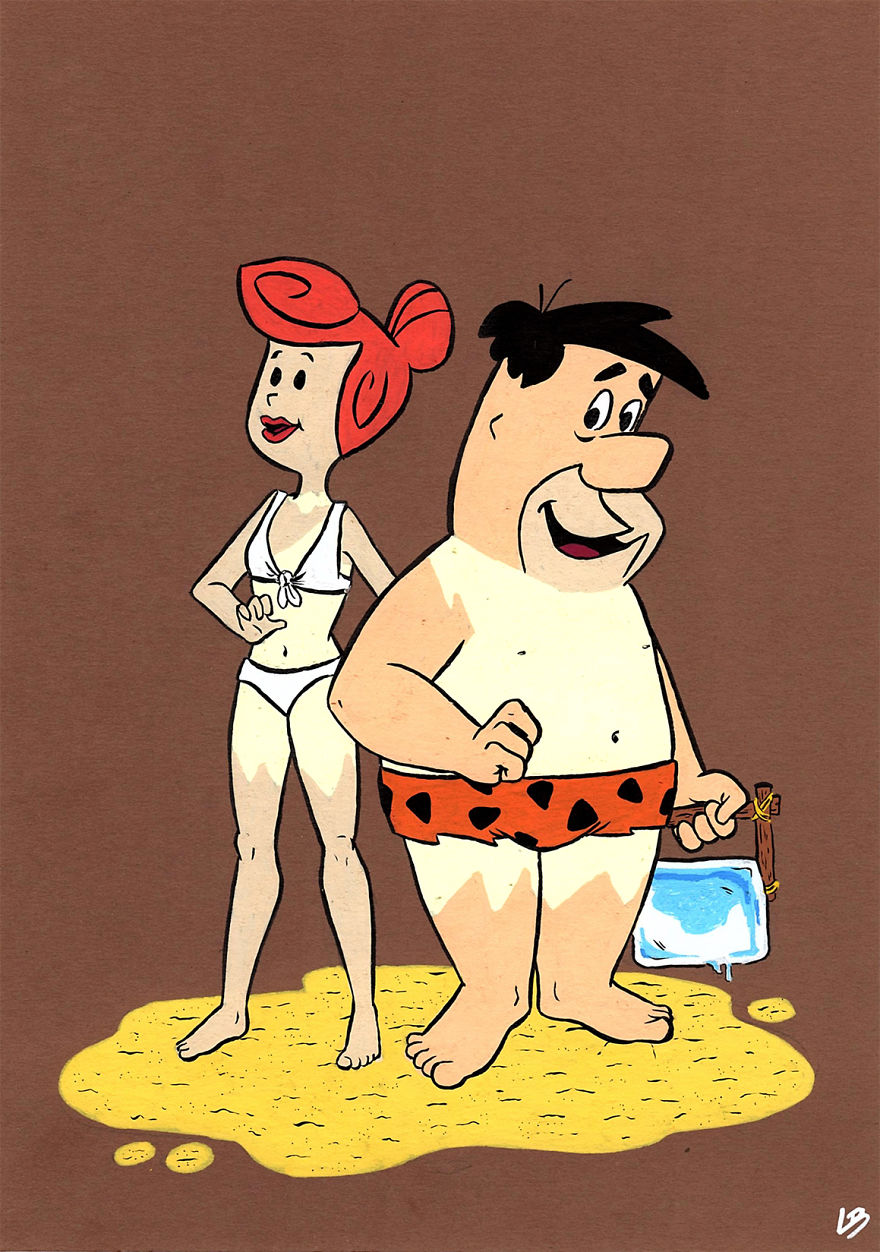 Wilma And Fred Flintstone.
