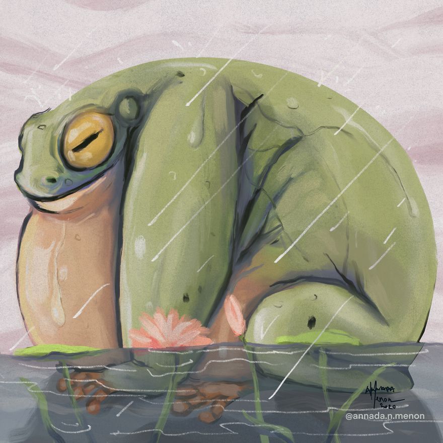 I Illustrated This Chonky Animals Series (13 Pics)