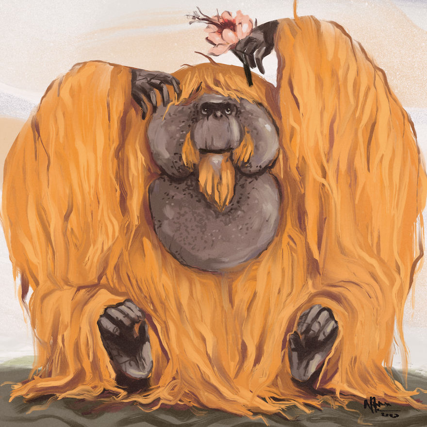 I Illustrated This Chonky Animals Series (13 Pics)