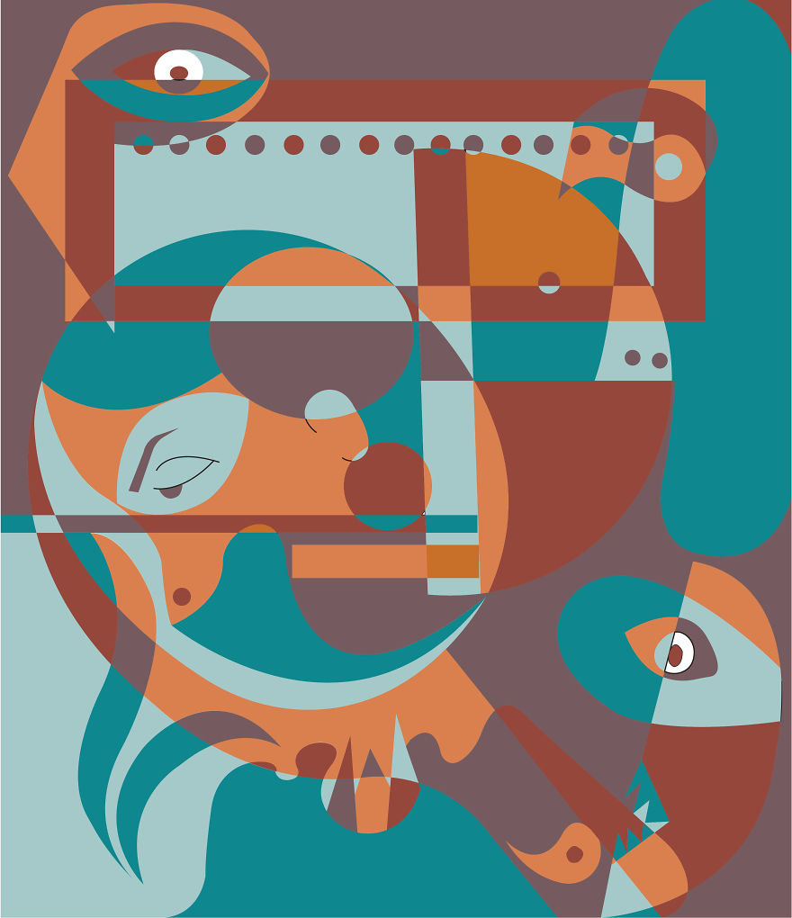 Here Are My Series Of Abstract Artwork Inspired By Famous Artists