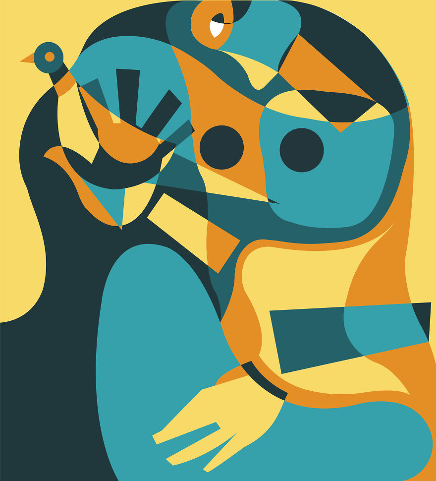 Here Are My Series Of Abstract Artwork Inspired By Famous Artists