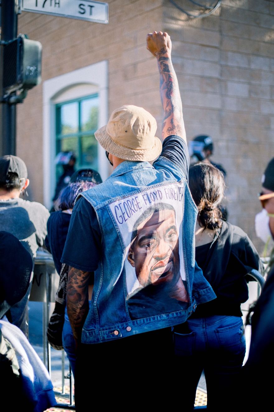 Peaceful Protestors Gathering In Front Of The Mission Police Department