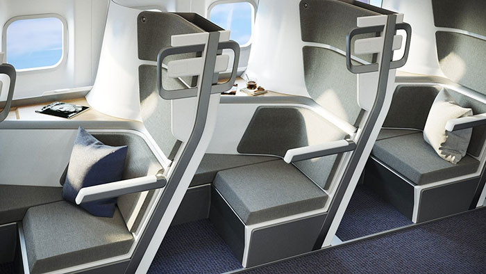 This New Airplane Seat Design Allows Economy Class Passengers To Lie Down This New Airplane Seat Design Allows Economy Class Passengers To Lie Down