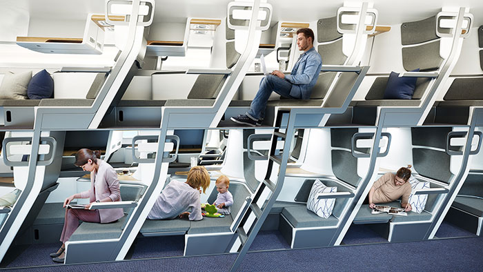 This New Airplane Seat Design Allows Economy Class Passengers To Lie Down This New Airplane Seat Design Allows Economy Class Passengers To Lie Down