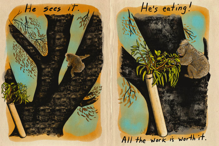 Artist Tells A Heart-Wrenching Story Of The '19-20 Australian Bushfires In 12 Sad But True Sketches Artist Tells A Heart-Wrenching Story Of The '19-20 Australian Bushfires In 12 Sad But True Sketches