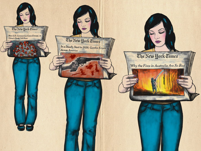 Artist Tells A Heart-Wrenching Story Of The '19-20 Australian Bushfires In 12 Sad But True Sketches