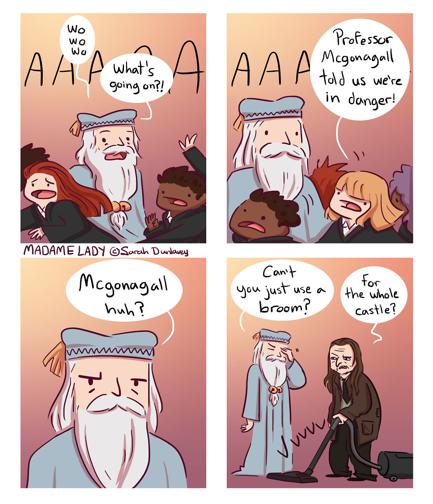 I Imagine What Happens In ‘Harry Potter’ Universe When No One’s Watching (10 Comics) Part 2