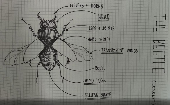 This Unique Table Called 'Elytra' Was Inspired By The Wings Of A Beetle