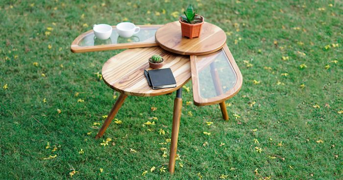 This Unique Table Called ‘Elytra’ Was Inspired By The Wings Of A Beetle