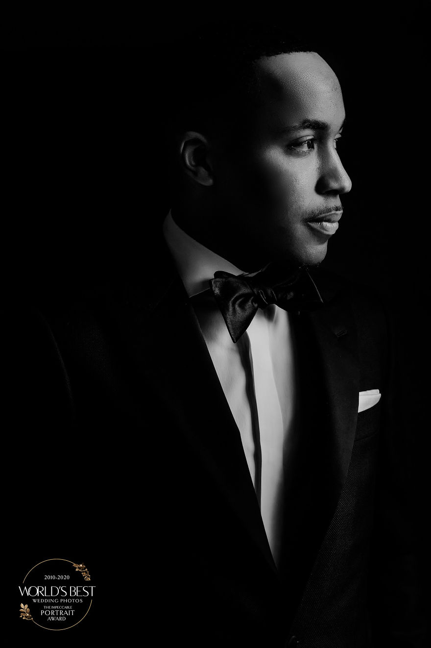 This Handsome Portrait Is His Bride's And Mother's Favorite